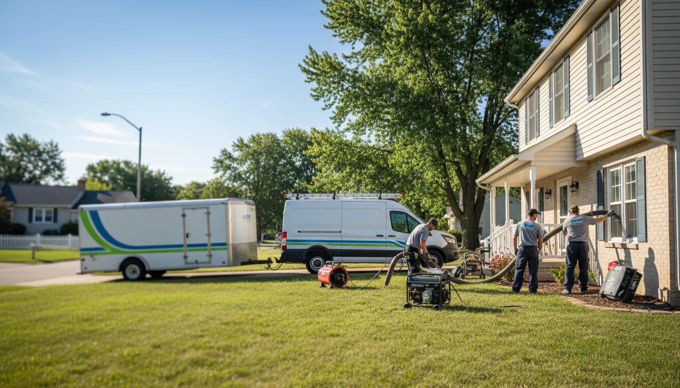 Flooded Basement Restoration And Cleanup With Repair in Farmdale, OH near me